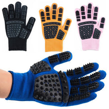 Load image into Gallery viewer, Pet Glove Cat Grooming Glove Cat Hair Deshedding Brush Gloves Dog Comb For Cats Bath Clean Massage Hair Remover brushes Gentle
