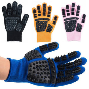 Pet Glove Cat Grooming Glove Cat Hair Deshedding Brush Gloves Dog Comb For Cats Bath Clean Massage Hair Remover brushes Gentle